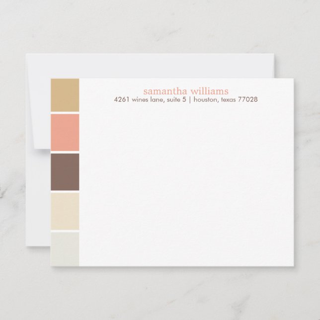 Blocs de couleurs décoratives modernes Brown et po (Devant)