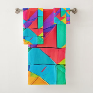 Blocs de couleurs géométriques vibreux