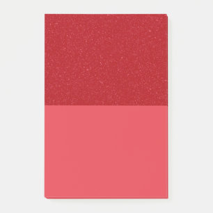 Blocs de Post-It en Glitter Rouge Tomate Personnal