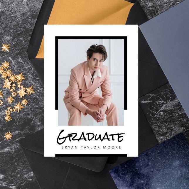 Blocs modernes Faire-part de photos pour diplômés (Créateur téléchargé)