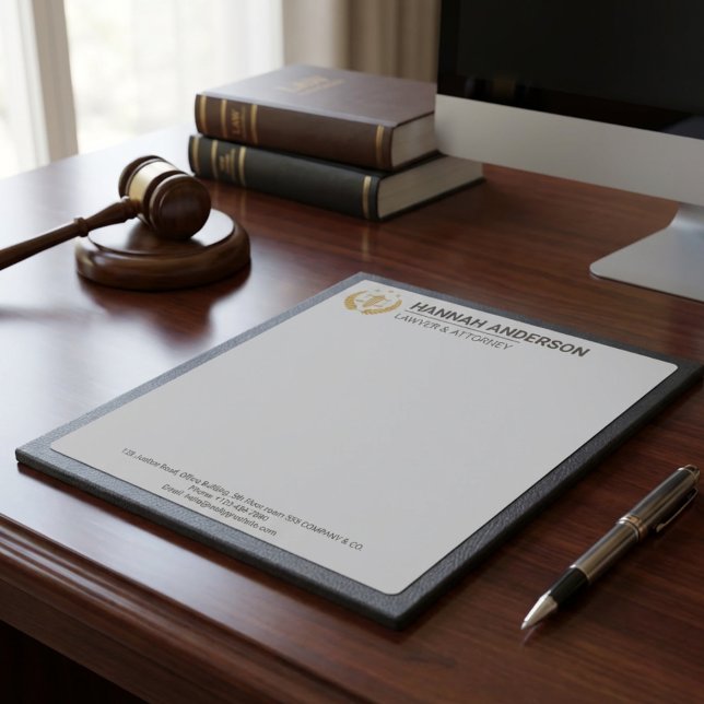 Blocs-notes à l'aspect de cuir de luxe pour avocat (Luxury Leather Look Notepads for Attorneys and Legal Professionals)