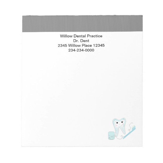 Blocs-notes de bureau de dentistes - Dentistes (Devant)
