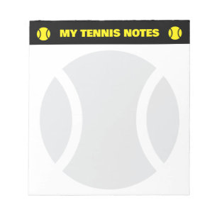Blocs-notes de score de tennis pour joueur et entr