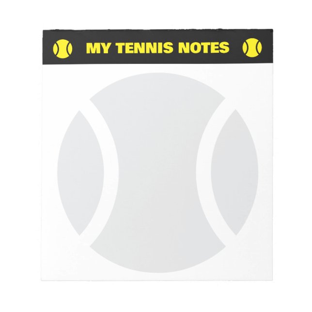 Blocs-notes de score de tennis pour joueur et entr (Devant)