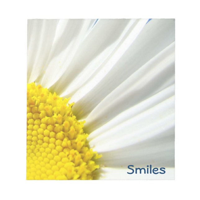 Blocs-notes Fleurs de Pâquerette Blanche Daisies F (Devant)