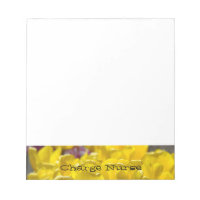 Blocs-notes Infirmière en chef Fleurs de Tulipe Ja