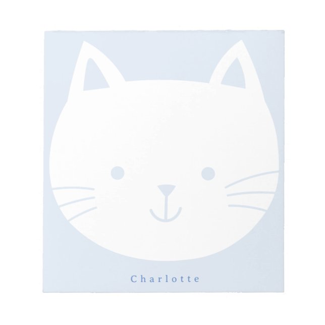 Blocs-notes personnalisés bleu clair pour enfants  (Devant)