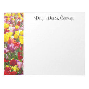 Blocs-notes personnalisés Fleurs de tulipe personn