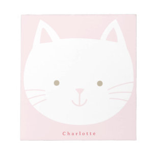 Blocs-notes personnalisés Kitty pour enfants