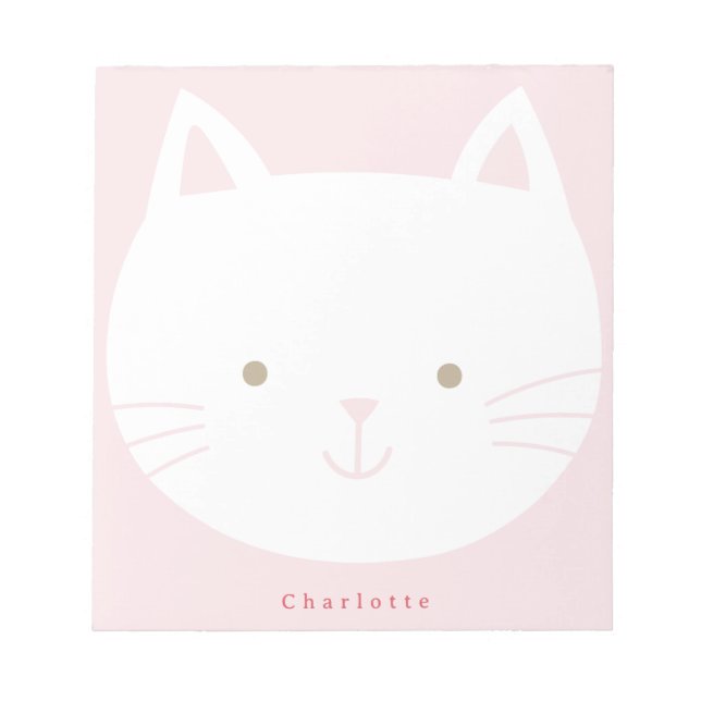 Blocs-notes personnalisés Kitty pour enfants (Devant)