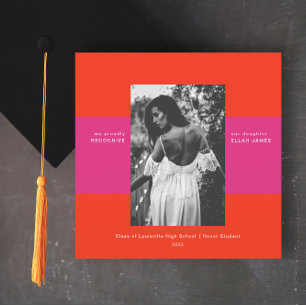 Blocs simples faire-part de graduation photo de mo