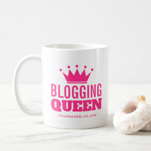 Blogging Queen coffee mug cadeau for women