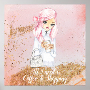 blogueur d'hiver cosy girl planner affiche