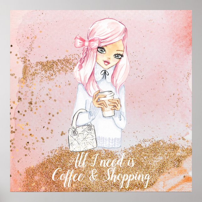 blogueur d'hiver cosy girl planner affiche (Devant)