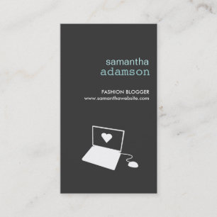 BLOGUEUR en Carte de visite gris