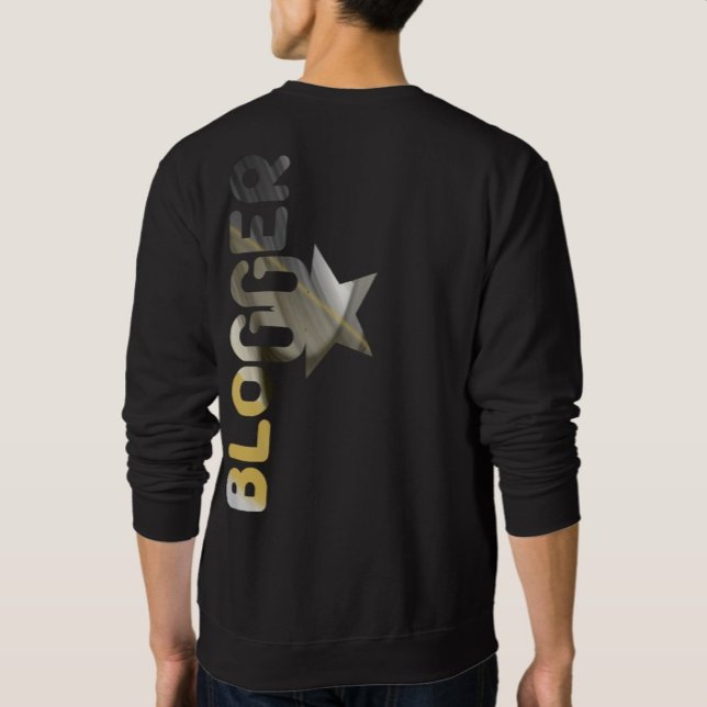 BLOGUEUR Tendance Sweatshirt Abstraite Black White (Créateur téléchargé)