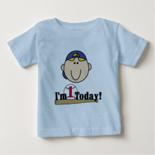 Blond Boy Baseball 1er Anniversaire Tshirts