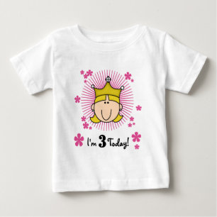 Blond Princess 3e Anniversaire Tshirts & cadeaux