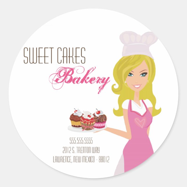 Blonde Baker de 20 à 1,5 po sur les stickers d'adr (Devant)