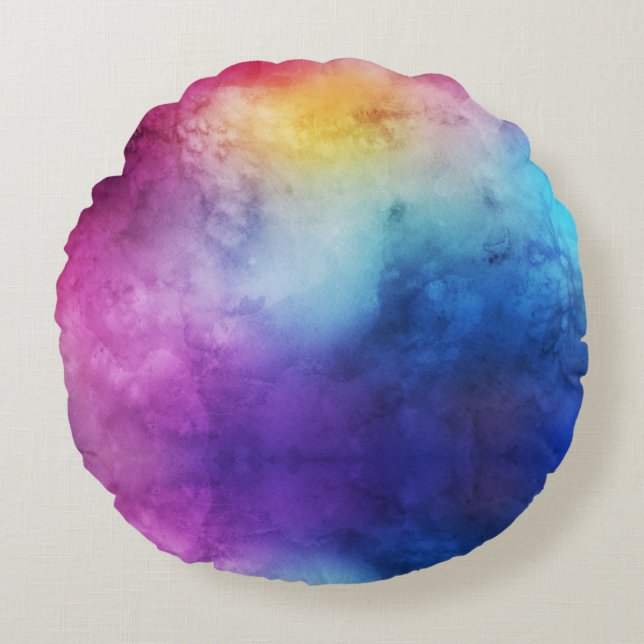 Blonde & Broke - Coussin de teinture d'aquarelle a (Devant)