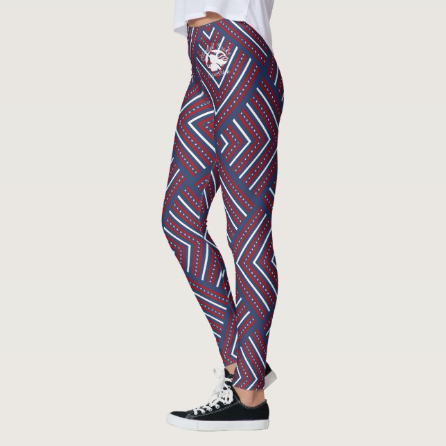 Blonde & Broke - Leggings à motifs - Logo Blanc (Gauche)