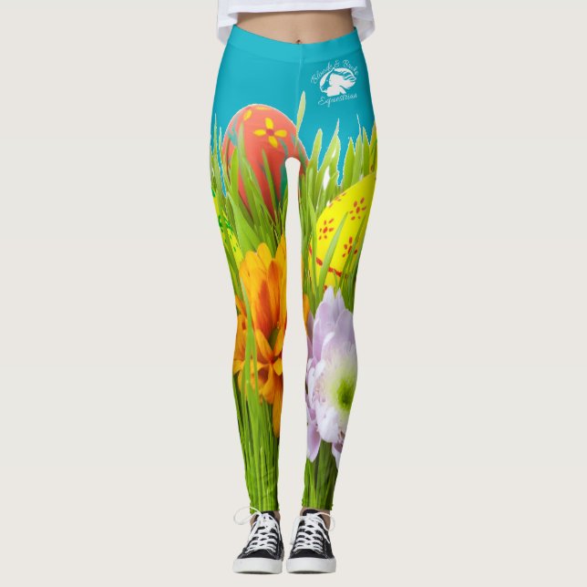 Blonde & Broke - Leggings à motifs - Logo Blanc (Devant)