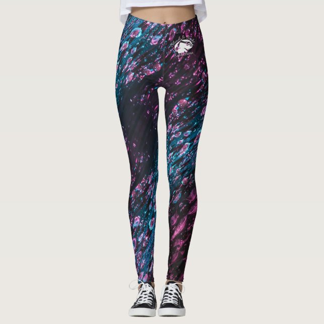 Blonde & Broke - Leggings à motifs - Logo Blanc (Devant)