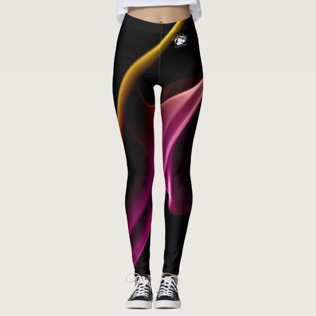 Blonde & Broke - Leggings à motifs - Logo Blanc (Devant)