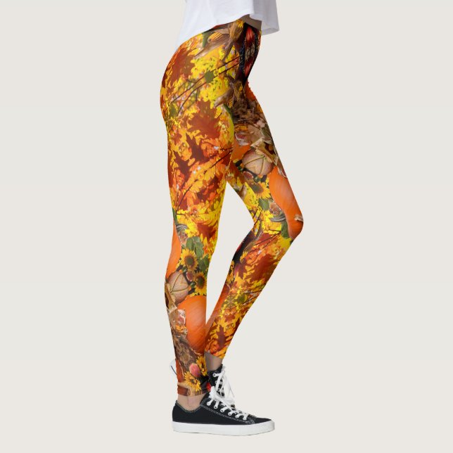 Blonde & Broke - Leggings à motifs - Logo Blanc (Droite)