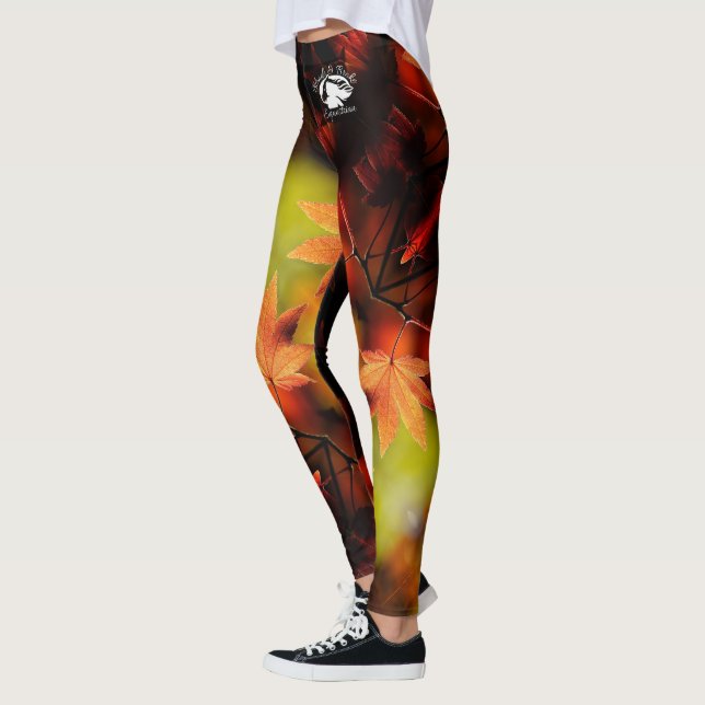 Blonde & Broke - Leggings à motifs - Logo Blanc (Gauche)