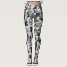 Blonde & Broke - Leggings de camouflage noir gris