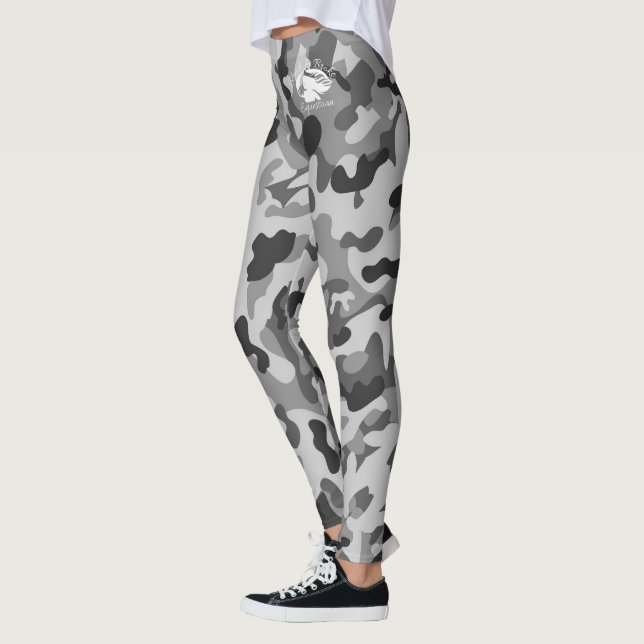 Blonde & Broke - Leggings de camouflage noir gris (Gauche)