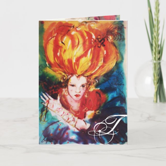 BLONDE EN MONOGRAME ROUGE (Devant)