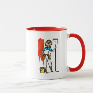 Blonde Femme Peintre Nom Mug