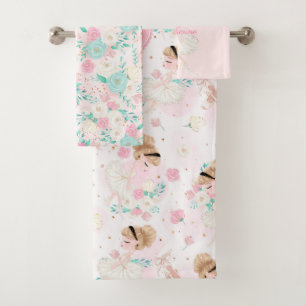 Blonde personnalisée Ballerina Pink Floral