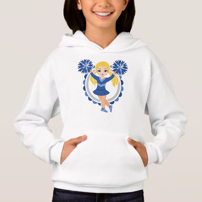 Blonde Pom-pom girl Bleu - Cute Cheer (Devant)