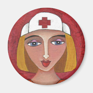 Blonde RN - infirmière d'art populaire / aimant de