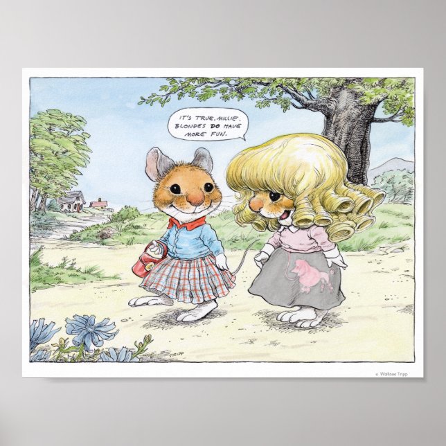 Blondes Plus Amusants Wallace Tripp Poster (Devant)