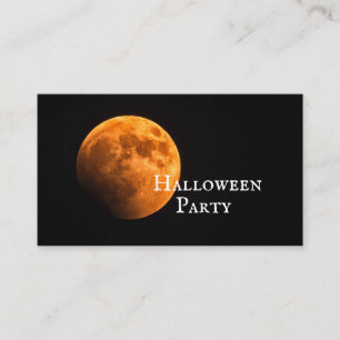 Blood Moon, Halloween Party Ticket Invitation