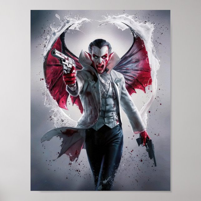 Bloody beau Vampire Mafia avec armes Poster Art (Devant)