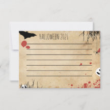 Bloody Halloween main vierge ou écriture numérique