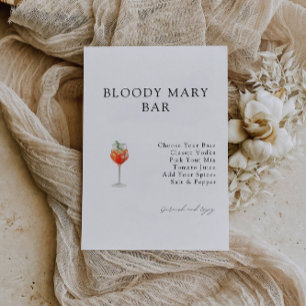 Bloody Mary Bar Invitation de la douche nuptiale