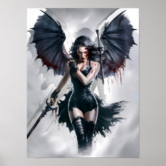 Bloody Sexy Vampire Guerrier Poster Art
