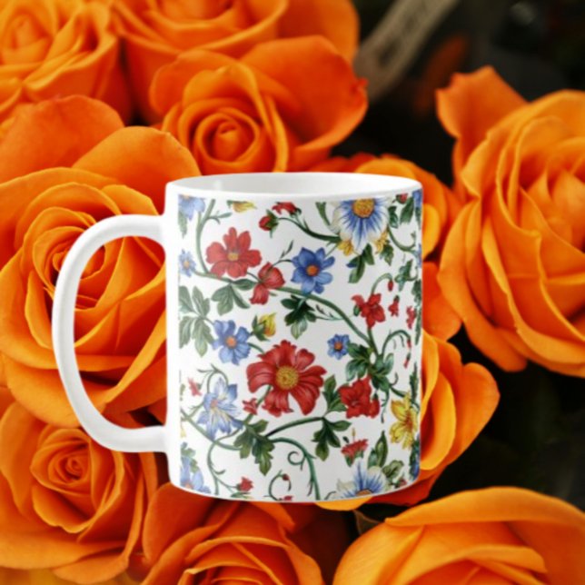 Bloom Boldly – Floral Inspirational Mug (Créateur téléchargé)