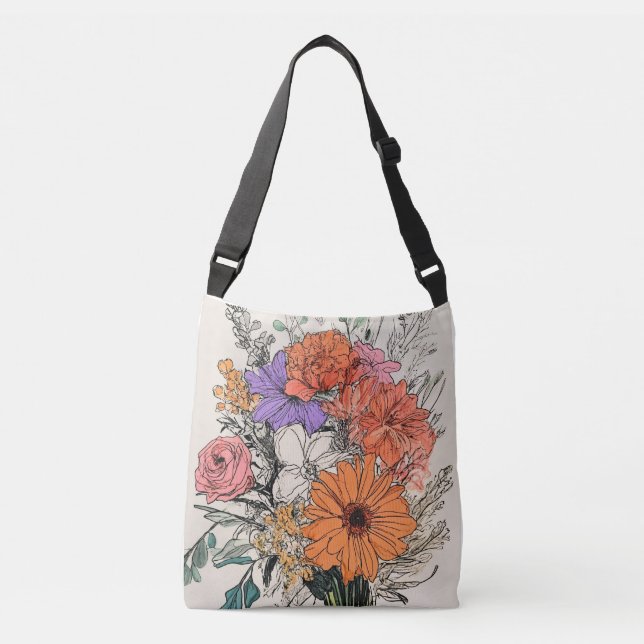 "Bloom & Carry : Sacs de bouquet floral pour chaqu (Devant)