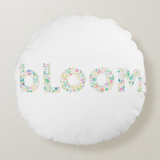 « BLOOM » Coussin en lettres d'art botanique