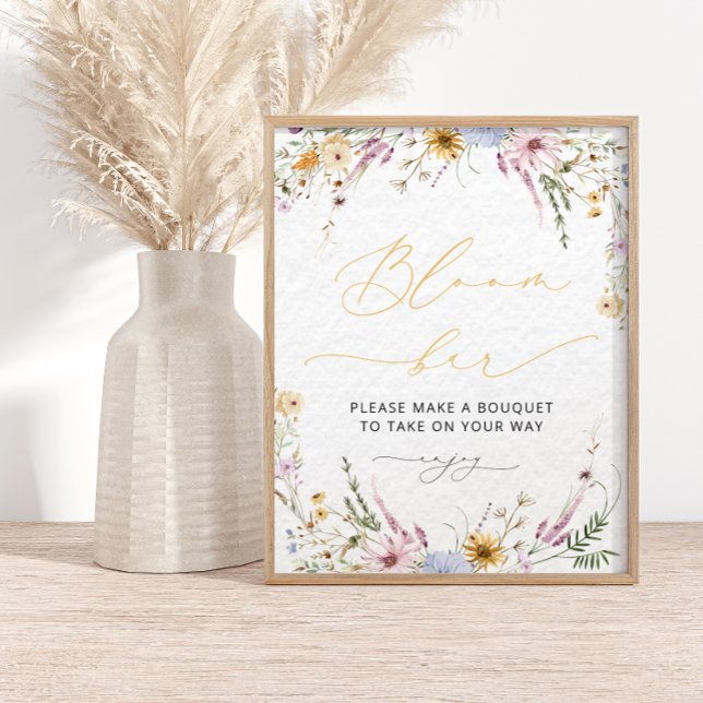 Bloom fleur sauvage | Poster du bar à fleurs (Créateur téléchargé)