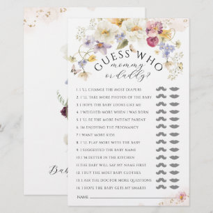 Bloom Fleur sauvage Russe Baby shower jeu