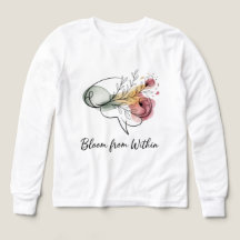 Bloom From Within – Kids Polo Shirt | Cute Floral