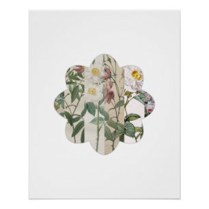 Bloom Mosaïque - Affiche de fleurs en collage de r
